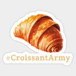 Croissant Army Sticker